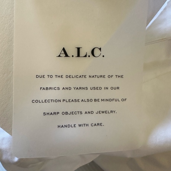 NWT A.L.C. Alexandria Dress in White Size 4 - Picture 9 of 11